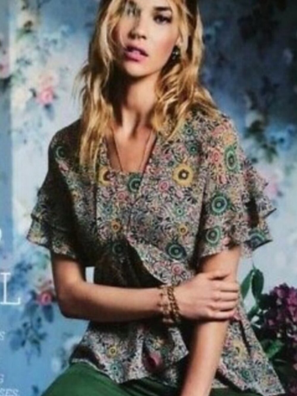 Cabi Poet Floral Blouse 2 Pc